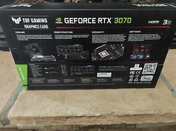 НОВАЯ видеокарта ASUS TUF Gaming GeForce RTX 3070 OC 8GB GDDR6