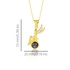 Even & Pétra 14 Ayar Altın Taşlı Kanat 100 Dilde Seni Seviyorum Kolye