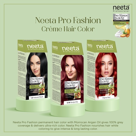 Neeta Fashion Color Kit Permanent Hair Color Dark Brown 3.0