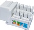 KJUC607-90 superiOrtec CAT6 RJ45, 90-DEG, KEYSTONE JACK, KORUYUCU, 568A / B KABLOLAMA, BEYAZ