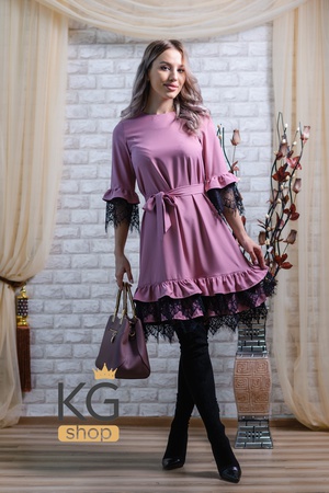 Платье с рюшами "Сьюзан"