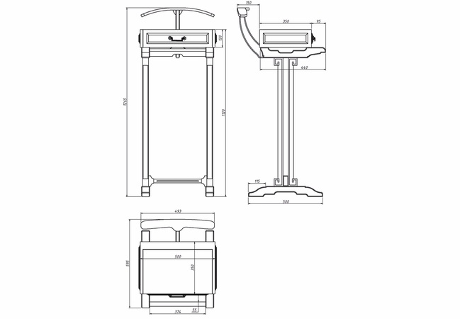 Напольная вешалка "Mister Nort Walnut"