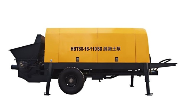 Стационарный бетононасос передвижной прицепной HBTS40-13-60R