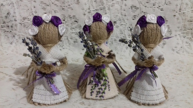 Кукла-мотанка `Берегиня` (льняная нить) Рост 10,15,18,22,26 см.Оберег в дом.