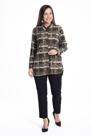 Büyük Beden Kapalo Patlı Gömlek