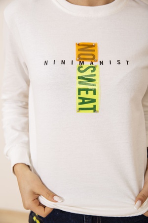 СВИТШОТ ЖЕНСКИЙ 138R2042 ЦВЕТ БЕЛЫЙ