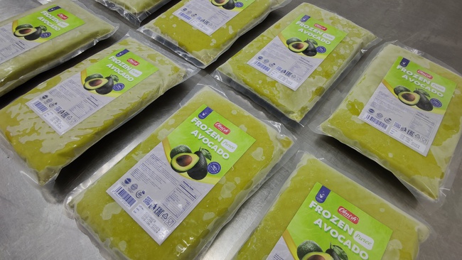 Dondurulmuş Avokado. OLMISH fabrikalarından dondurulmuş meyveler