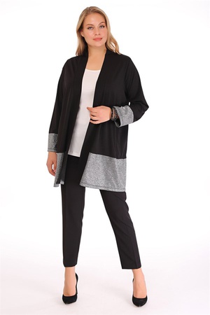 КАРДИГАН С ПИЙКАМИ С РУКАВОМ И ЮБКОЙ