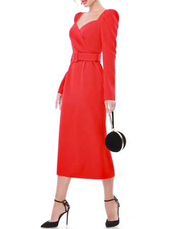 Вечернее платье праздничное с поясом