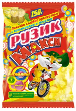 Klasik tatlı mısır çubukları 150 g, TM "RUZIK"