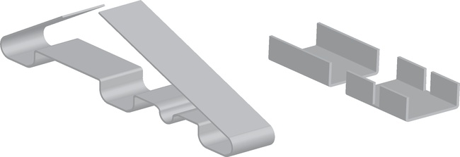 Elektrik bantları, Sabitleme kelepçeleri