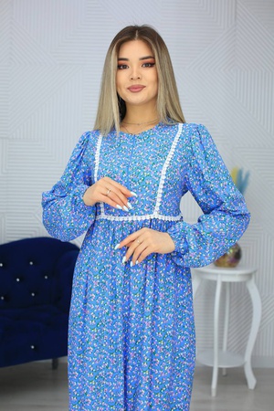 Штапельное платье