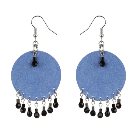 W-113SD  Кожаная серьга