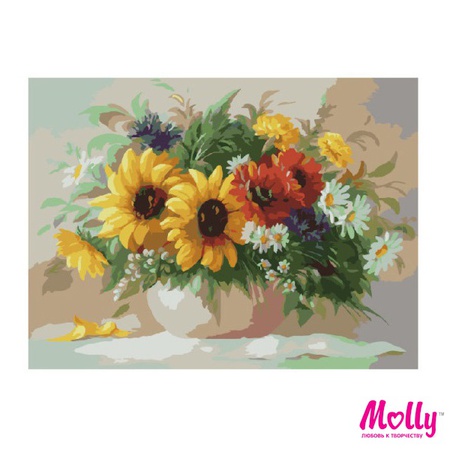 Картина по номерам Полевые цветы