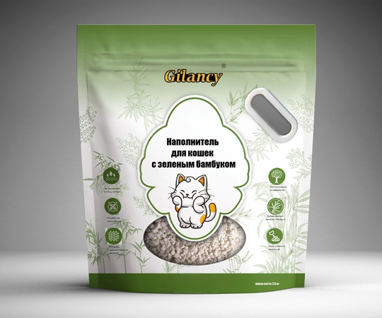 Наполнитель для кошек с зеленым бамбуком