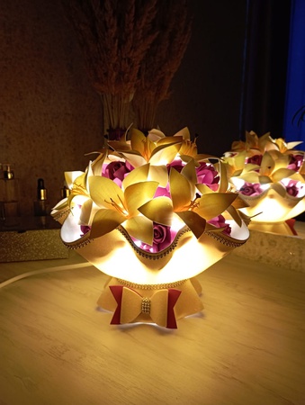 Светильник - букет ручная работа