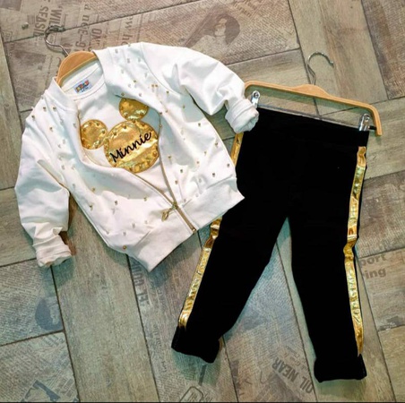 Minie boncuklu hırkalı takım