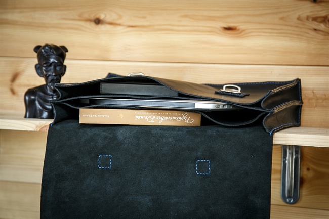 МУЖСКОЙ КОЖАНЫЙ ПОРТФЕЛЬ ДВУСОСТАВНОЙ