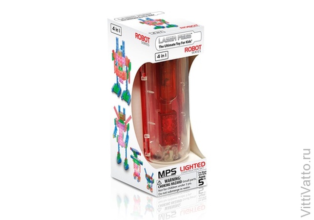 Набор "Роботы" MPS в футляре, Laser Pegs
