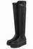 Schwarze Overknee-Stiefel s205