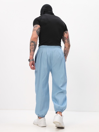 Штаны Джинсовые укороченные широкие