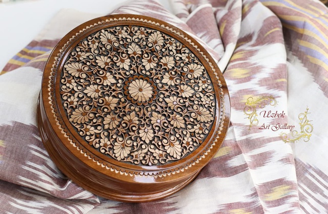 Шкатулка круглая