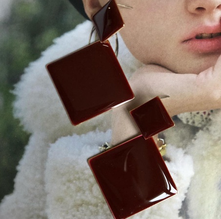 Серьги длинные «ловец снов»