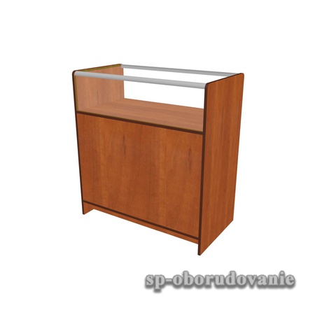 Прилавок с узким стеклом