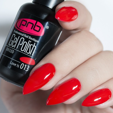 Гель лак PNB 013, 8 мл . Цвет: красный, бордо