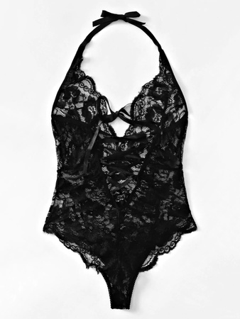 Цветочные Кружева Холтер Боди