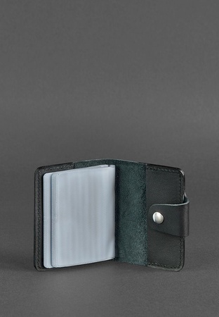 Кожаный кард-кейс 7.1 (Книжечка) черный