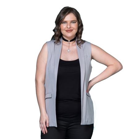 Büyük Beden Krep Yelek