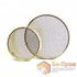 Round metal cap for uterus. 120 mm
