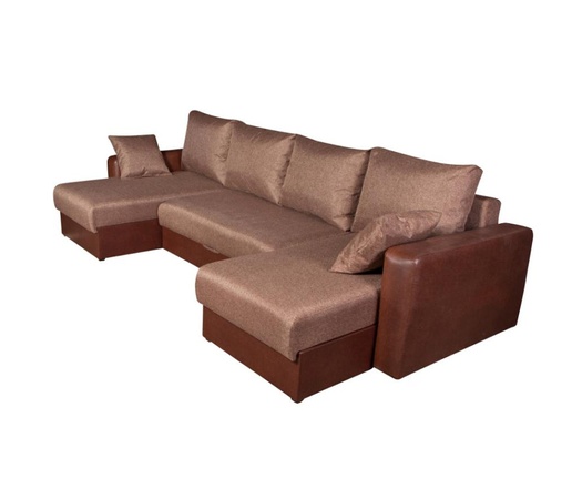 Sofa Hamburg U-förmige Mattierung braun