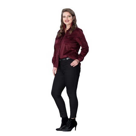 Бархатная рубашка большого размера