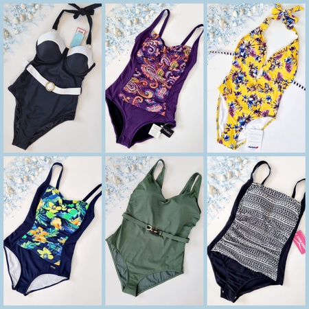 070036 Слитные купальники микс