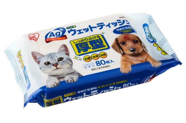 Влажные салфетки для ухода за домашними животными PWT-1P -80шт./уп.