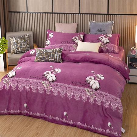 2.5m genişliğinde süper yumuşak süt pazen baskılı yatak takımı kumaşı kaşmir pamuk