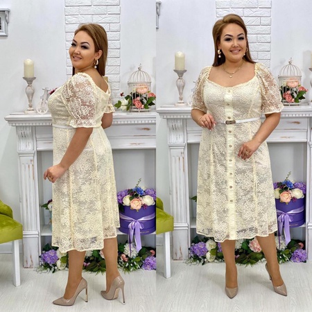 Платье гипюр