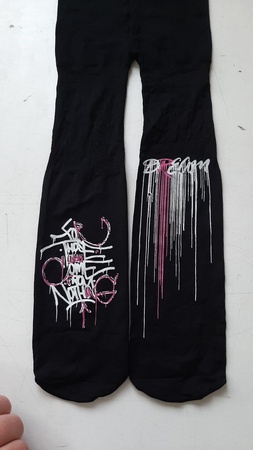 Çocuk desenli külotlu çorap