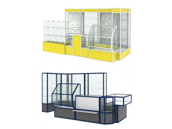 Торговые витрины и прилавки