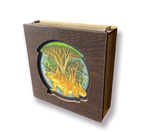 Dragons of the Elements serisinden ahşap sanat yapbozu, Dragon Earth