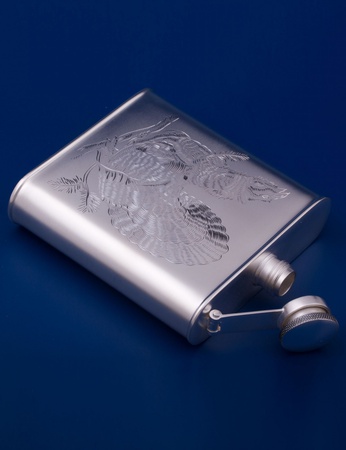 Серебряная фляжка №12