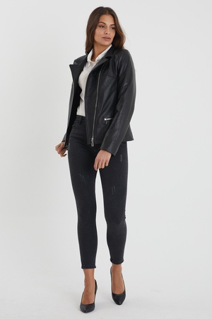 Leather jacket for women - Relaxed Fit