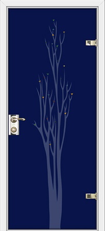 Двери Тип 400П12 Триплекс синий