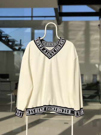 Кофта премиум-качества из корейского х/б велюра с резинкой fashion (oversized)