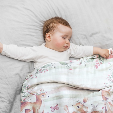 100% Organic Cotton Muslin Swaddle GOTS Certified