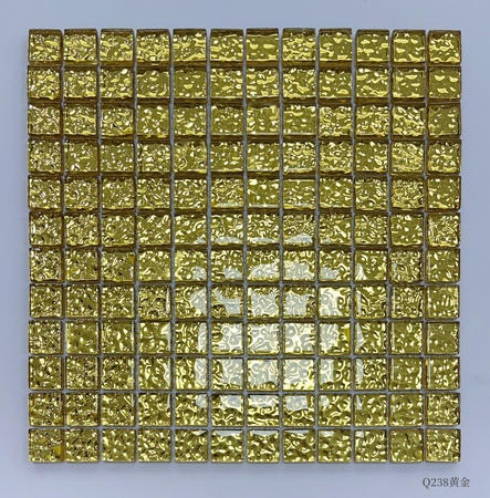 Glass Gold Leaf Mix Modern Design Mosaic for Wall Decorate Fireplace Surround Mosaic