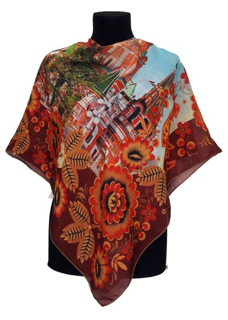 Şal &quot;Rusya Şehirleri&quot; marka Platffin 115х115