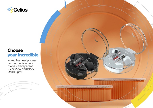 Стерео Bluetooth-гарнитура Gelius Incredible